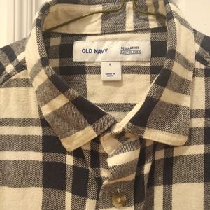 Navy Blue flannel shirt - size S